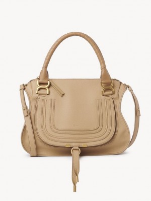 Sacs Crossbody Chloe Marcie Double Carry Marron | CHE-SR13583