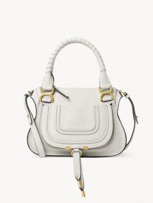 Sacs Crossbody Chloe Marcie Small Double Carry Blanche | CHE-SR13550