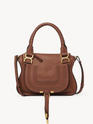 Sacs Crossbody Chloe Marcie Small Double Carry Marron | CHE-SR13620