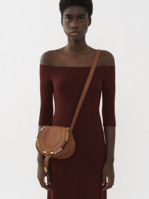 Sacs Crossbody Chloe Marcie Small Marron | CHE-SR13474