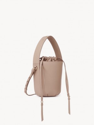 Sacs Crossbody Chloe Sense Bucket Beige | CHE-SR13573