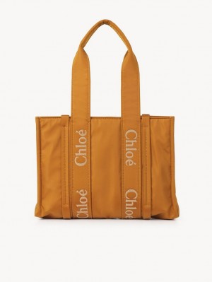 Sacs Fourre Tout Chloe Medium Woody Jaune | CHE-SR13287