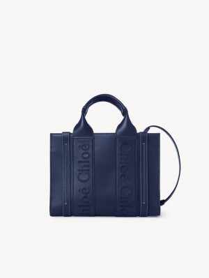 Sacs Fourre Tout Chloe Small Woody Bleu | CHE-SR13376