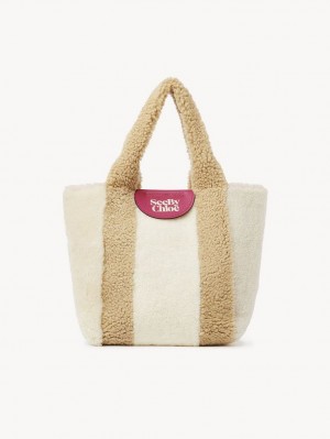 Sacs À Bandoulière Chloe Huggy Beige | CHE-SR14591