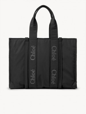 Sacs À Bandoulière Chloe Large Woody Noir | CHE-SR13430