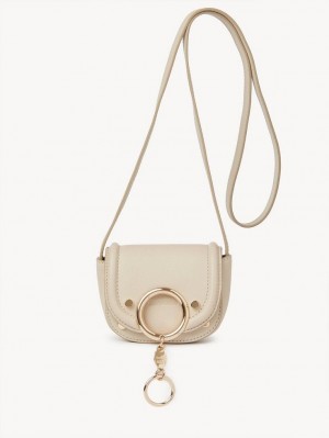 Sacs À Bandoulière Chloe Mara Micro Beige | CHE-SR14607