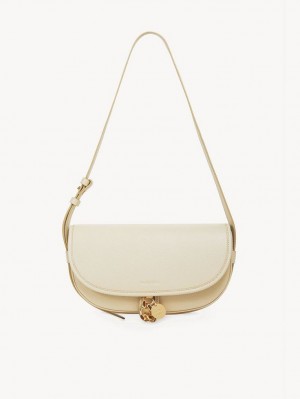 Sacs À Bandoulière Chloe Mara Uette Beige | CHE-SR14652