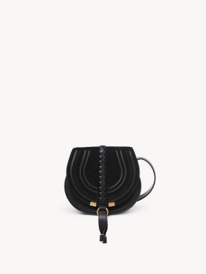 Sacs À Bandoulière Chloe Marcie Small Saddle Noir | CHE-SR13413