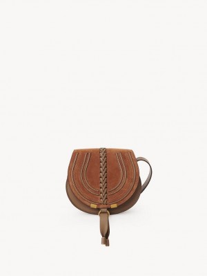 Sacs À Bandoulière Chloe Marcie Small Saddle Marron | CHE-SR13414