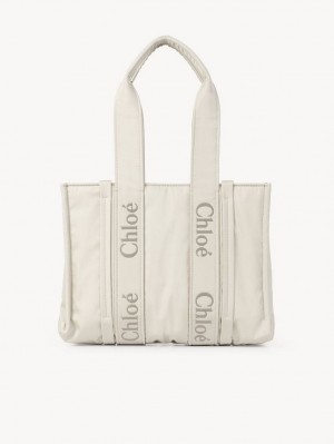 Sacs À Bandoulière Chloe Medium Woody Blanche | CHE-SR13410