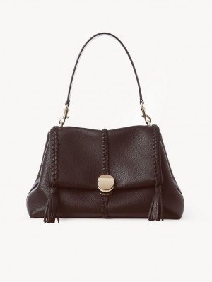 Sacs À Bandoulière Chloe Penelope Medium Soft Noir | CHE-SR13445