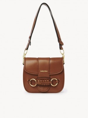 Sacs À Bandoulière Chloe Saddie Satchel Marron | CHE-SR14632