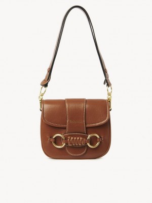 Sacs À Bandoulière Chloe Saddie Satchel Marron | CHE-SR14667