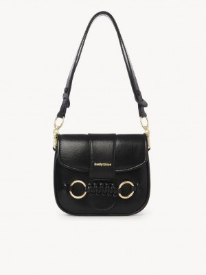 Sacs À Bandoulière Chloe Saddie Satchel Noir | CHE-SR14631