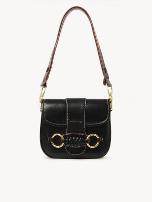 Sacs À Bandoulière Chloe Saddie Satchel Noir | CHE-SR14665