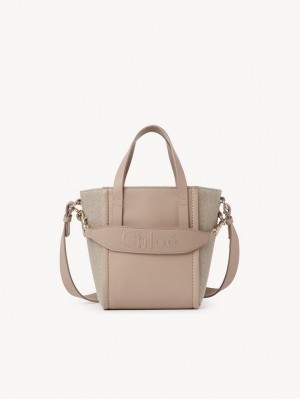 Sacs À Bandoulière Chloe Sense Small Beige | CHE-SR13418