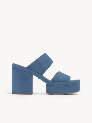 Sandale Chloe Odina High-heel Bleu Foncé | CHE-SR14166