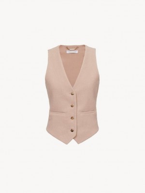 Vestes Chloe Classiche Vest Rose | CHE-SR13805