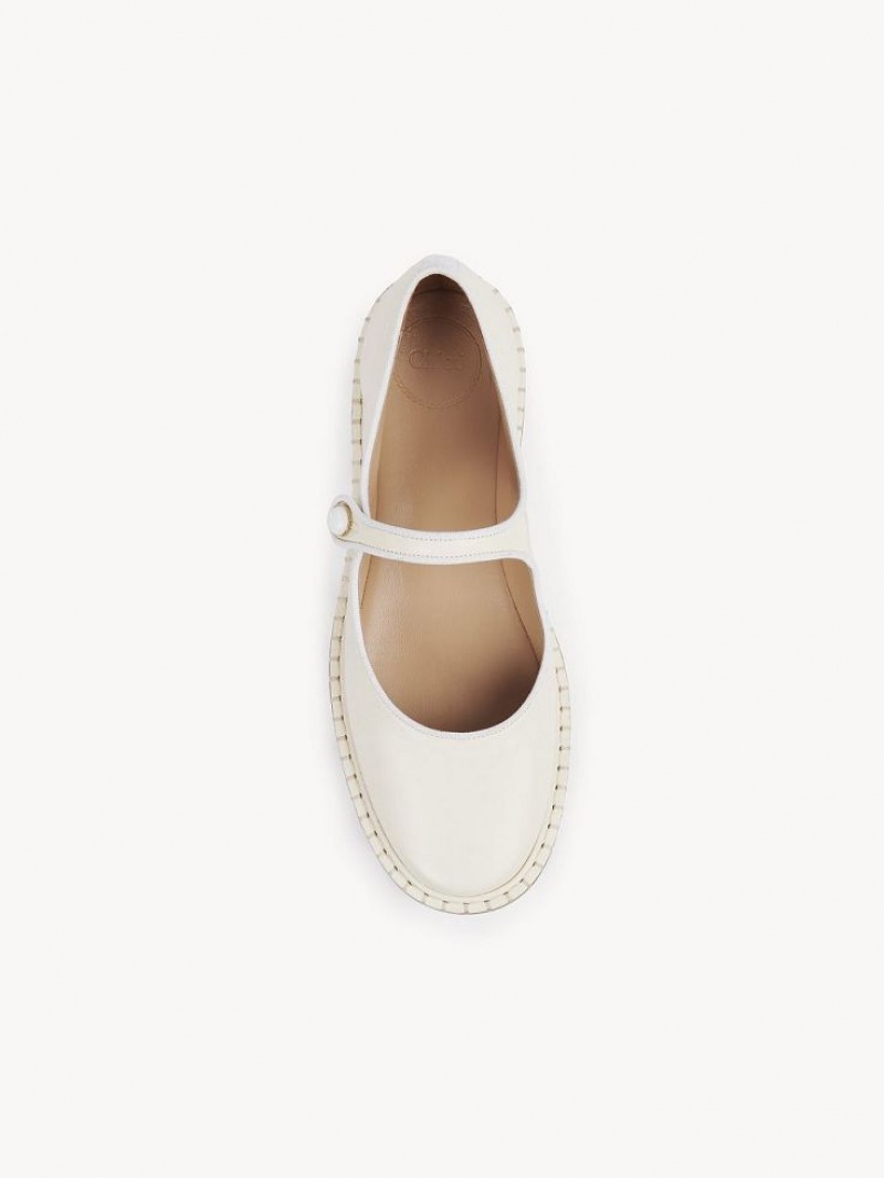 Ballet Flat Chloe Rubie Blanche | CHE-SR14259