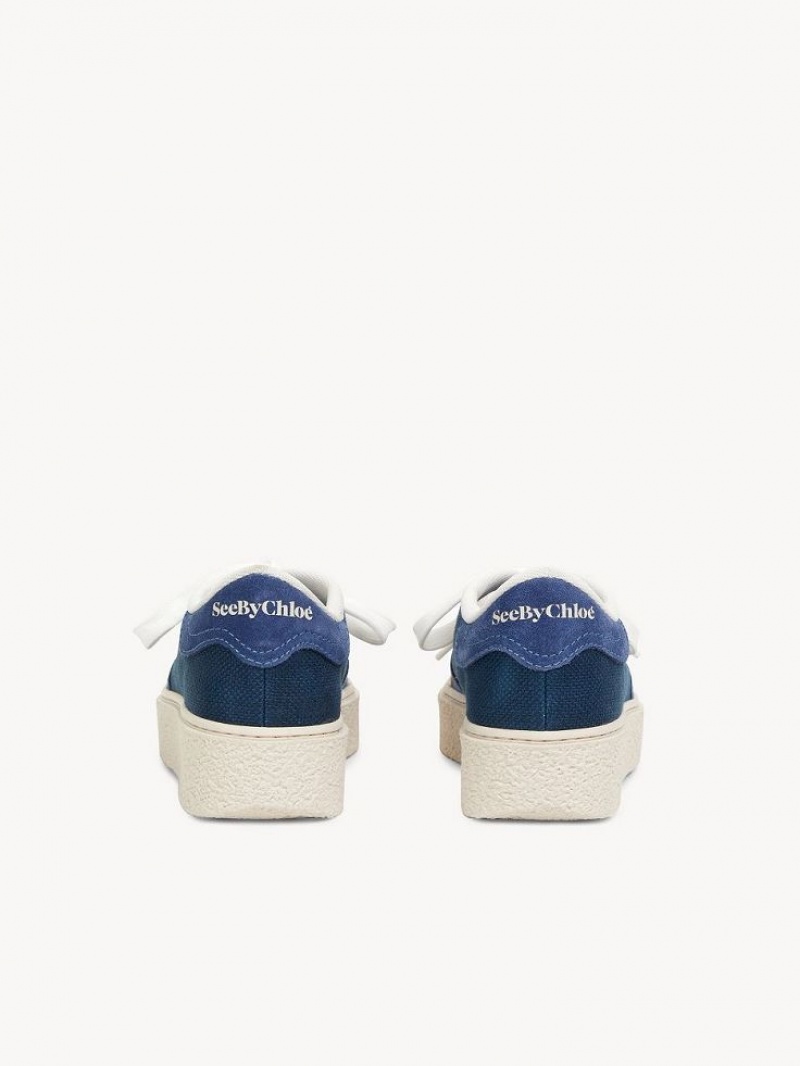 Basket Chloe Hella Bleu Foncé | CHE-SR14851