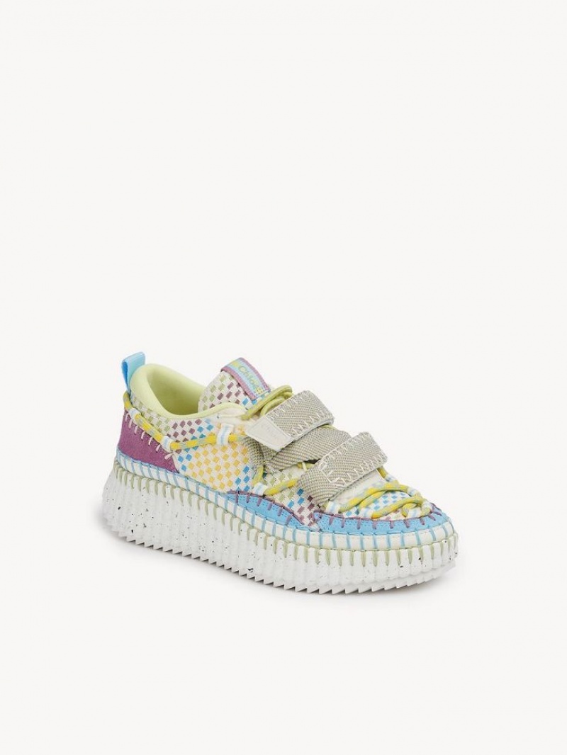 Basket Chloe Nama Slip-on Bleu | CHE-SR14192