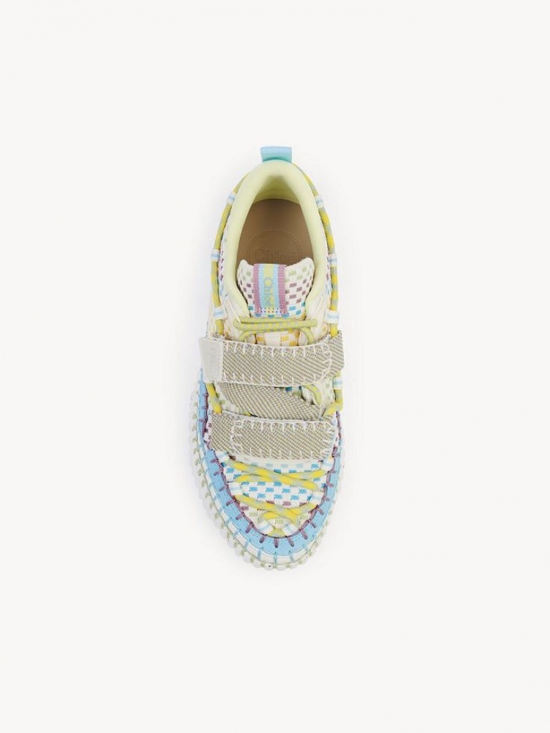 Basket Chloe Nama Slip-on Bleu | CHE-SR14192