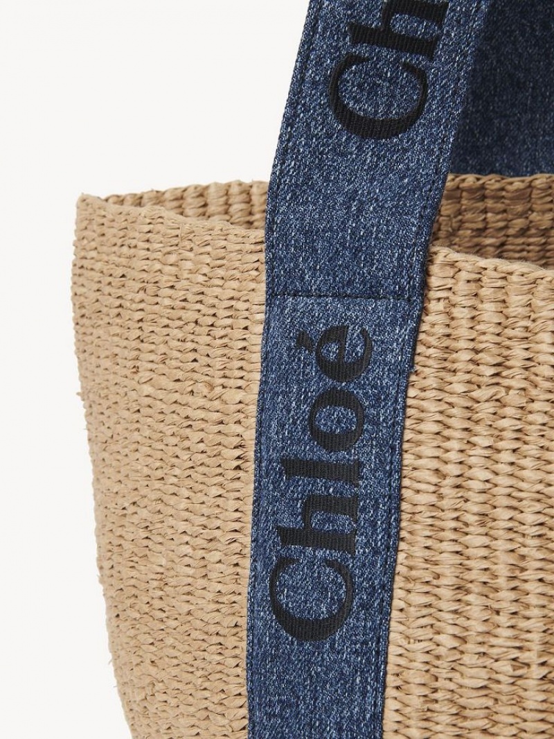 Baskets Chloe Large Woody Bleu | CHE-SR13651