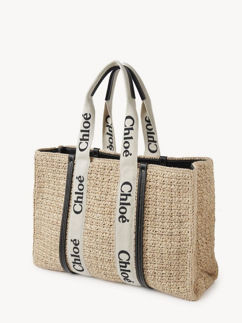 Baskets Chloe Large Woody Tote Marron | CHE-SR13649