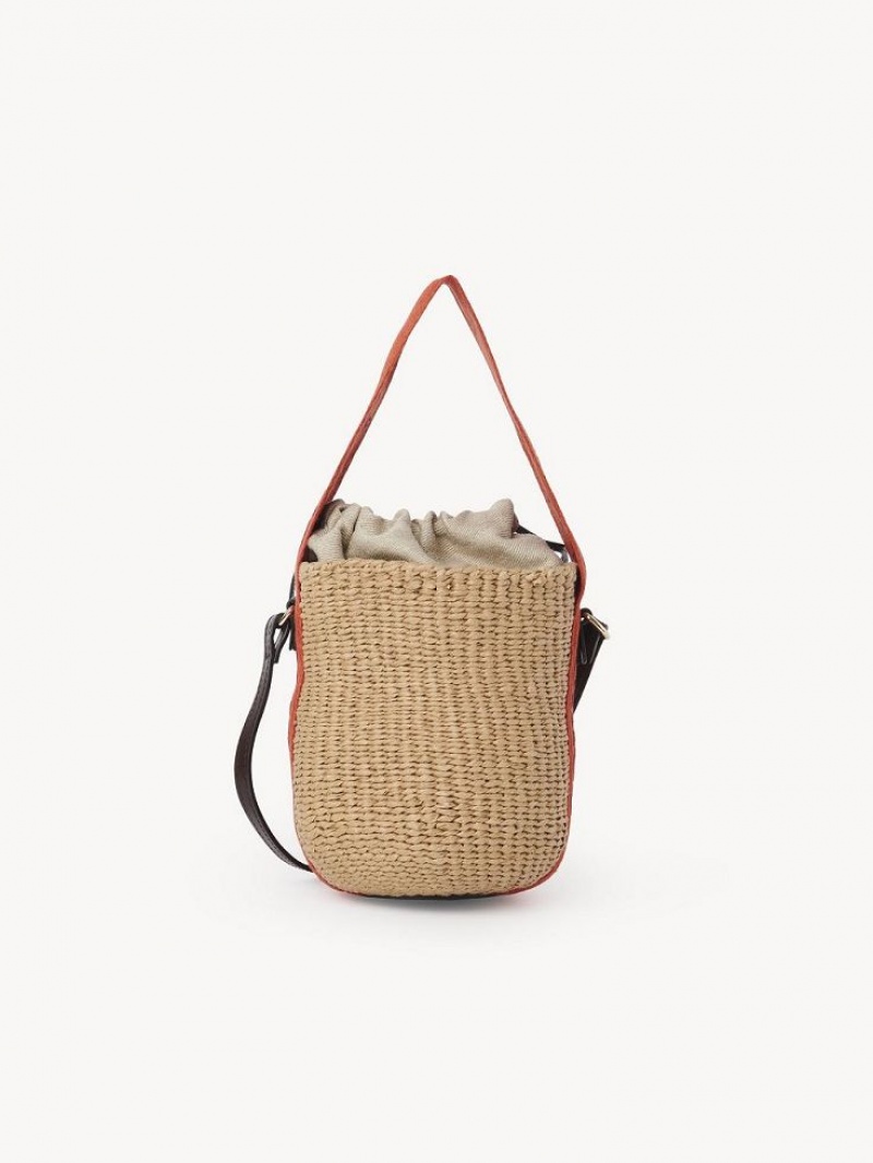 Baskets Chloe Small Woody Orange Orange | CHE-SR13645