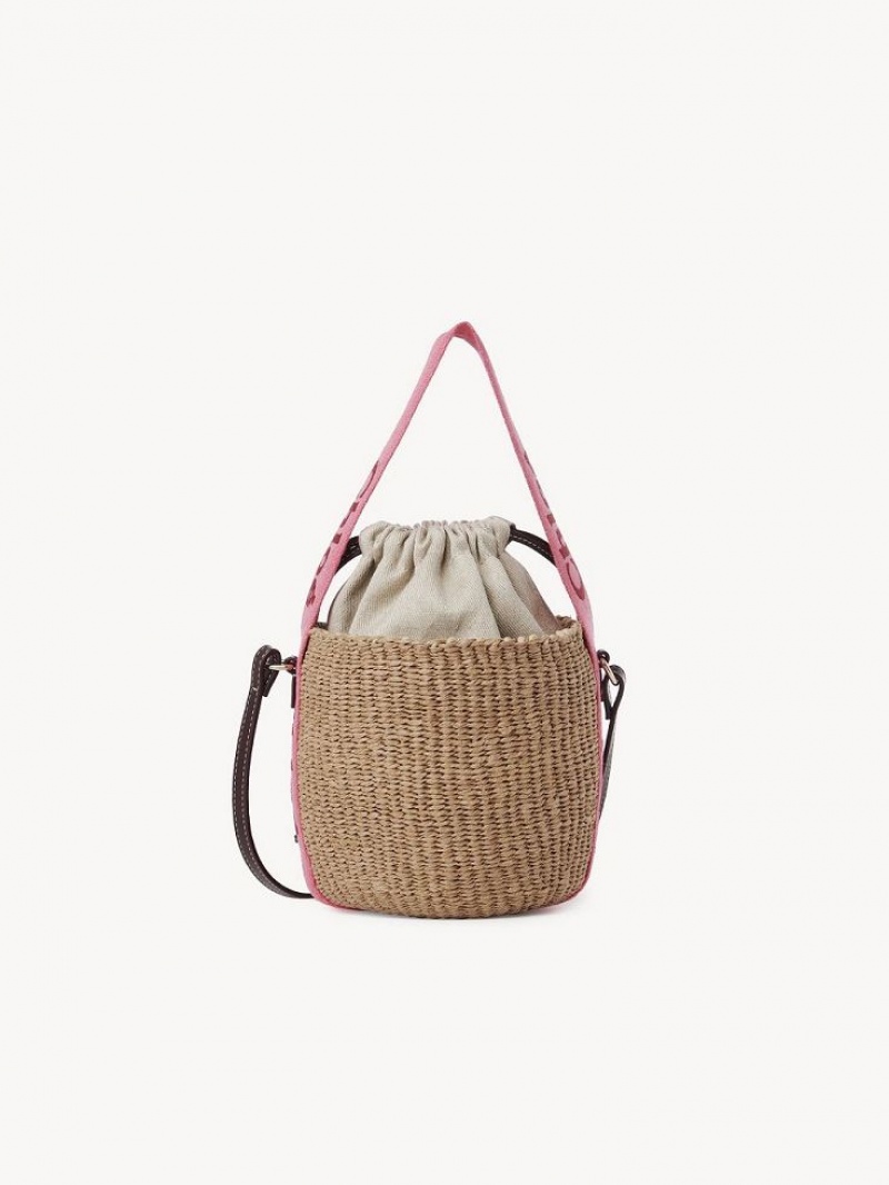 Baskets Chloe Small Woody Rose Rouge | CHE-SR13652