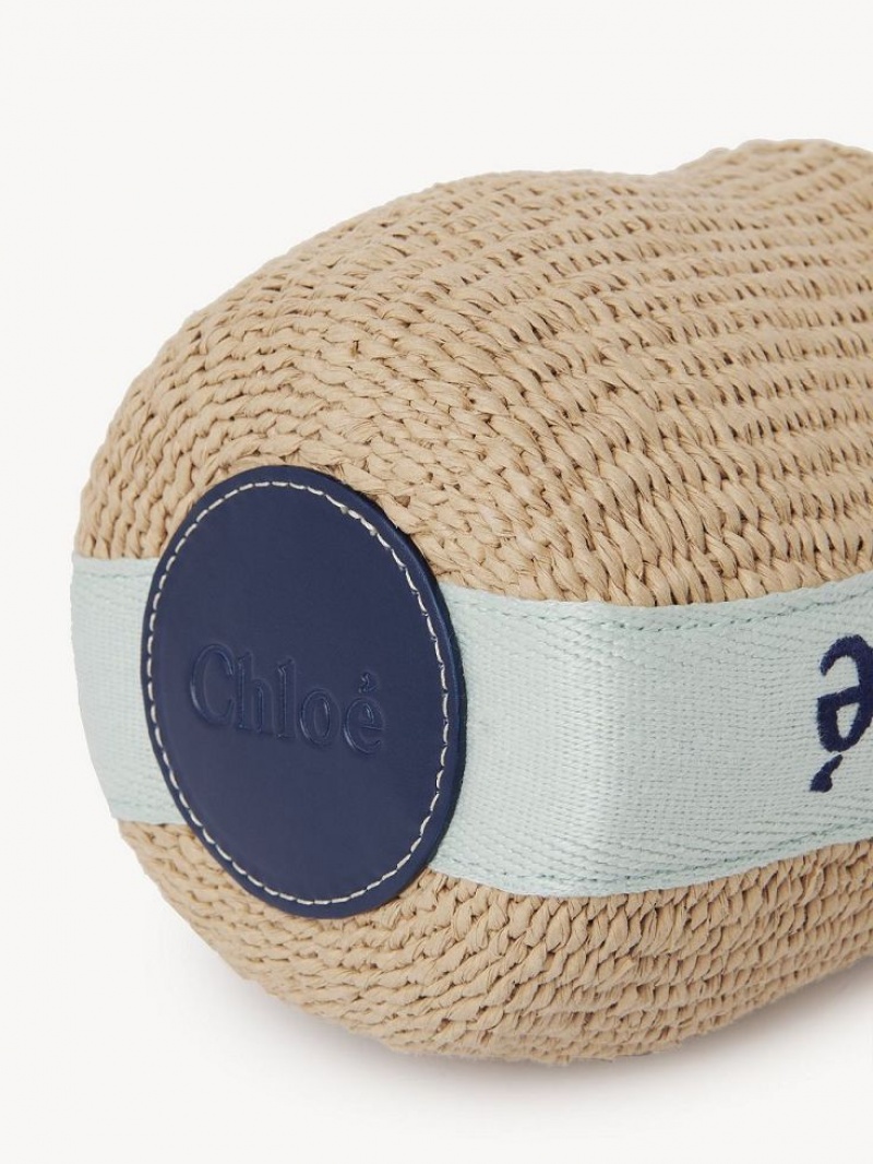 Baskets Chloe Small Woody Vert Bleu | CHE-SR13643