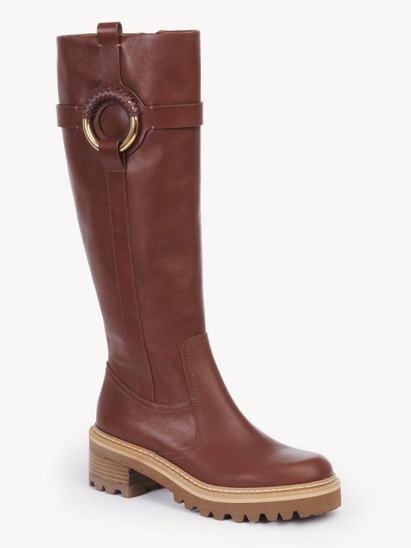 Botte Chloe Hana Alti Marron | CHE-SR14894