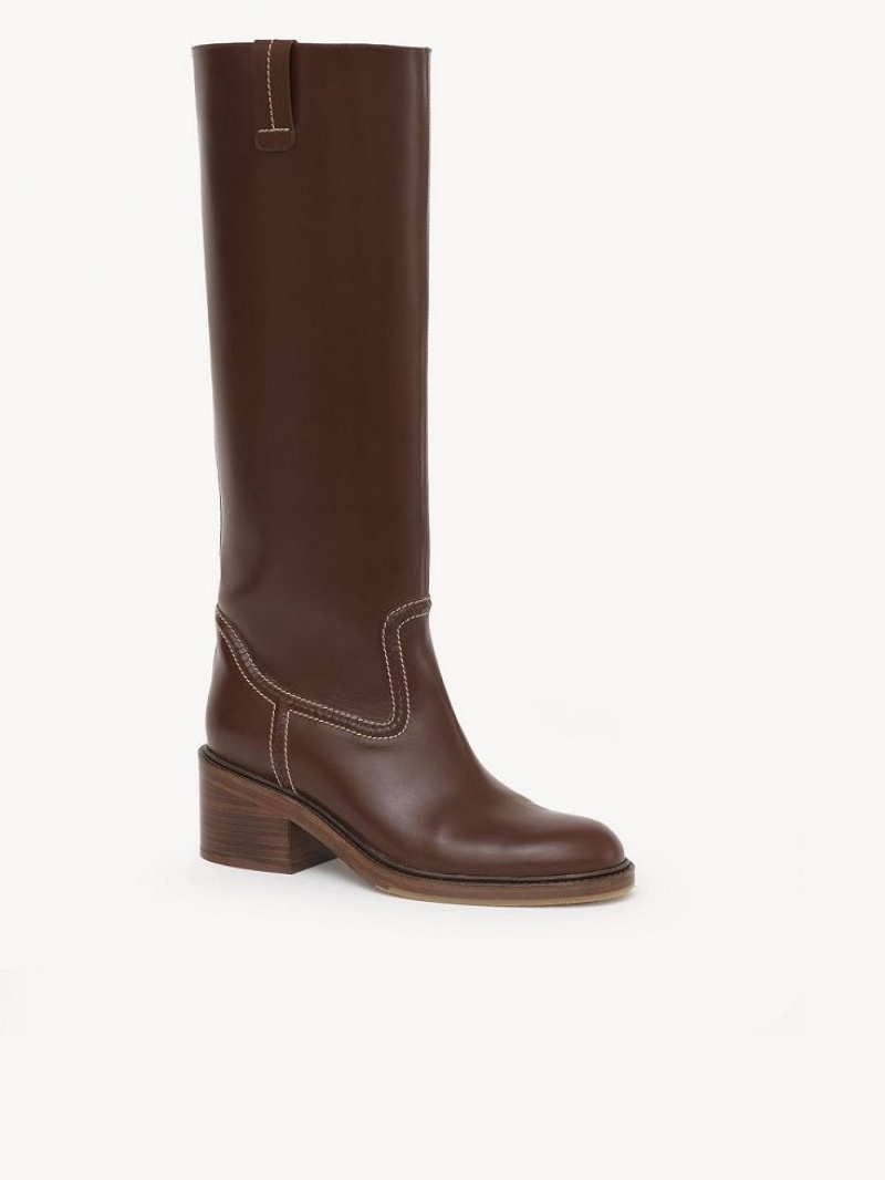 Botte Chloe Mallo Alti Marron | CHE-SR14234