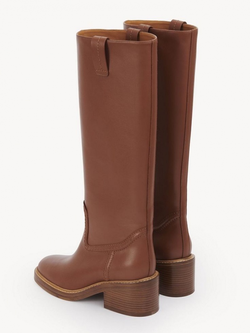 Botte Chloe Mallo High Marron | CHE-SR14197