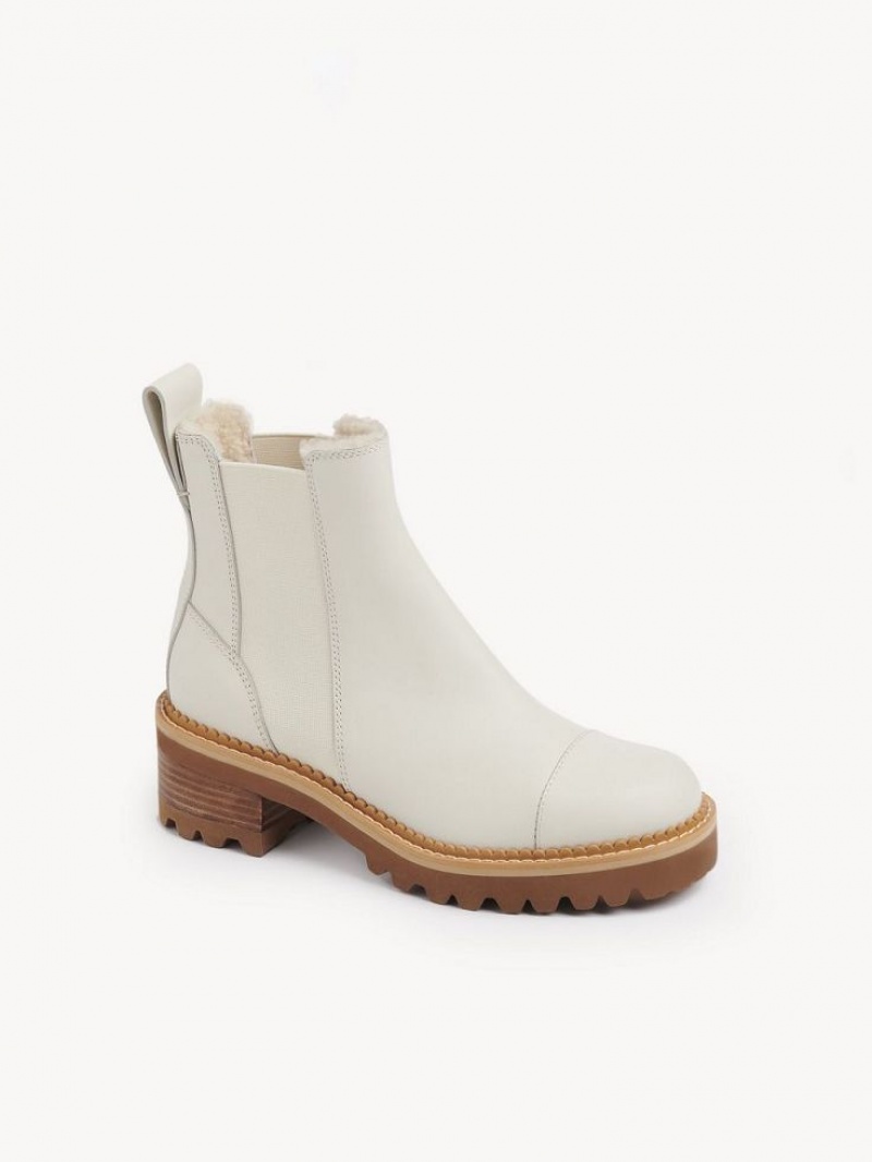 Botte Chloe Mallory Chelsea Blanche | CHE-SR14886