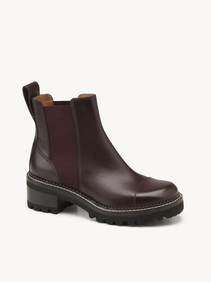 Botte Chloe Mallory Chelsea Marron | CHE-SR14882