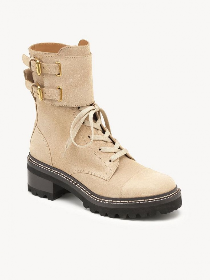 Botte Chloe Mallory Vélo Beige | CHE-SR14887