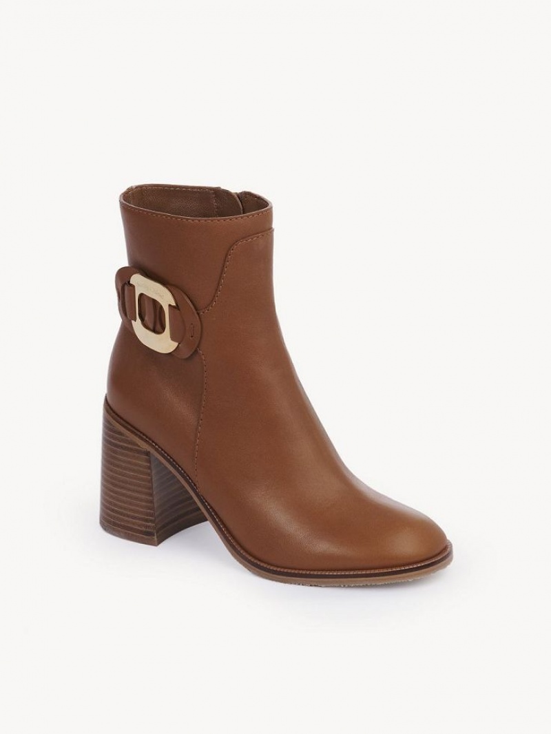 Bottines Chloe Chany Talons Marron | CHE-SR14868