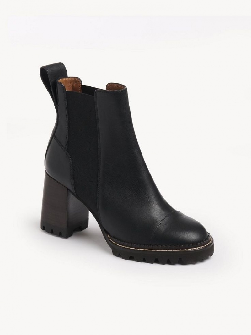 Bottines Chloe Mallory Noir | CHE-SR14889