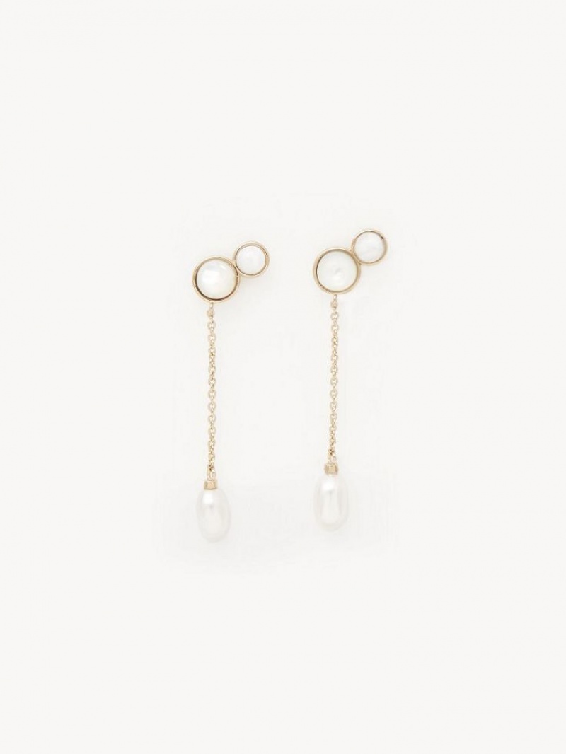 Boucles d\'Oreilles Chloe Darcey Long Doré | CHE-SR14362