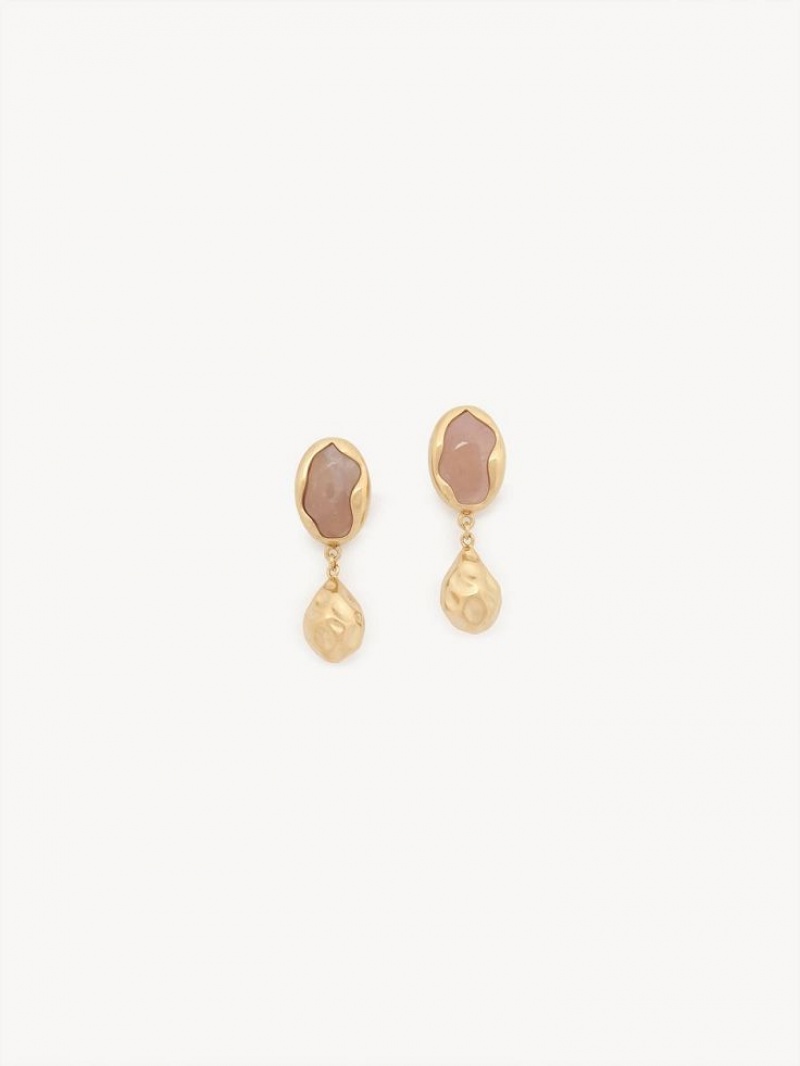 Boucles d\'Oreilles Chloe Sybil Doré Clair | CHE-SR14459