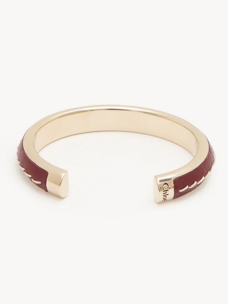 Bracelets Chloe Edith Cuff Bordeaux | CHE-SR14397