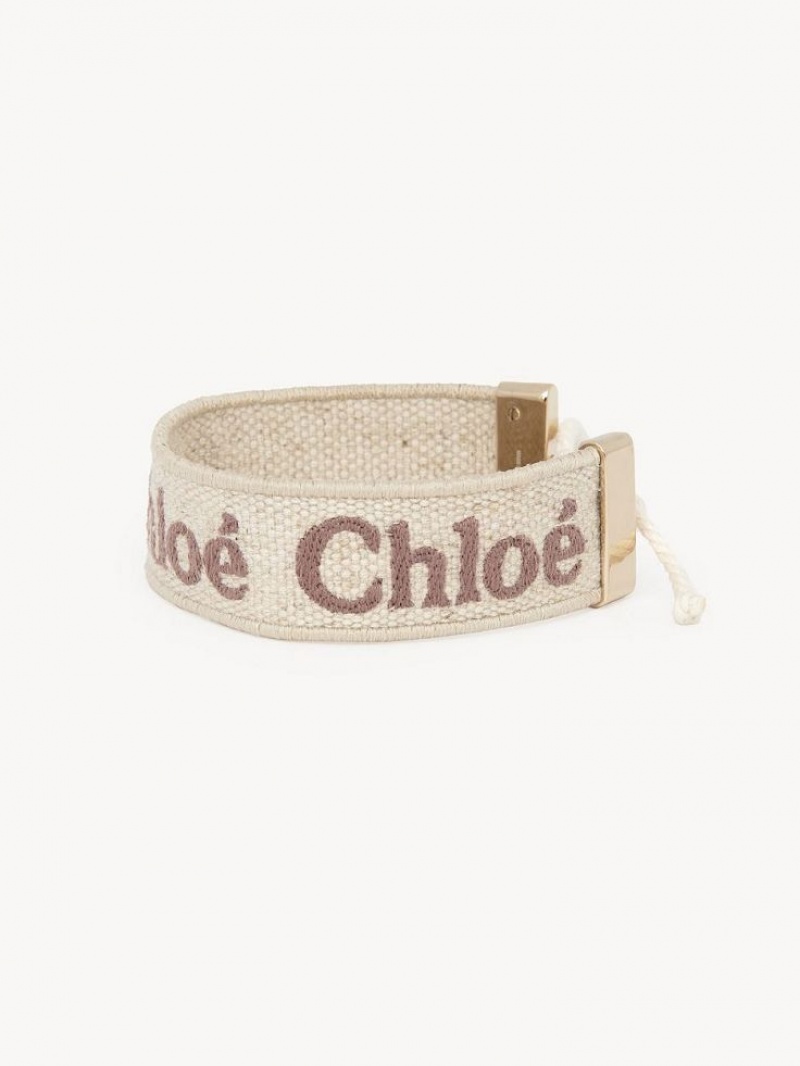 Bracelets Chloe Woody Beige Marron | CHE-SR14446