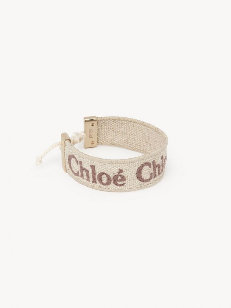 Bracelets Chloe Woody Beige Marron | CHE-SR14446