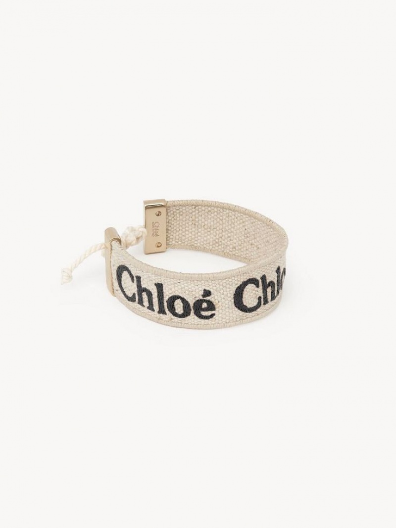 Bracelets Chloe Woody Beige Noir | CHE-SR14440