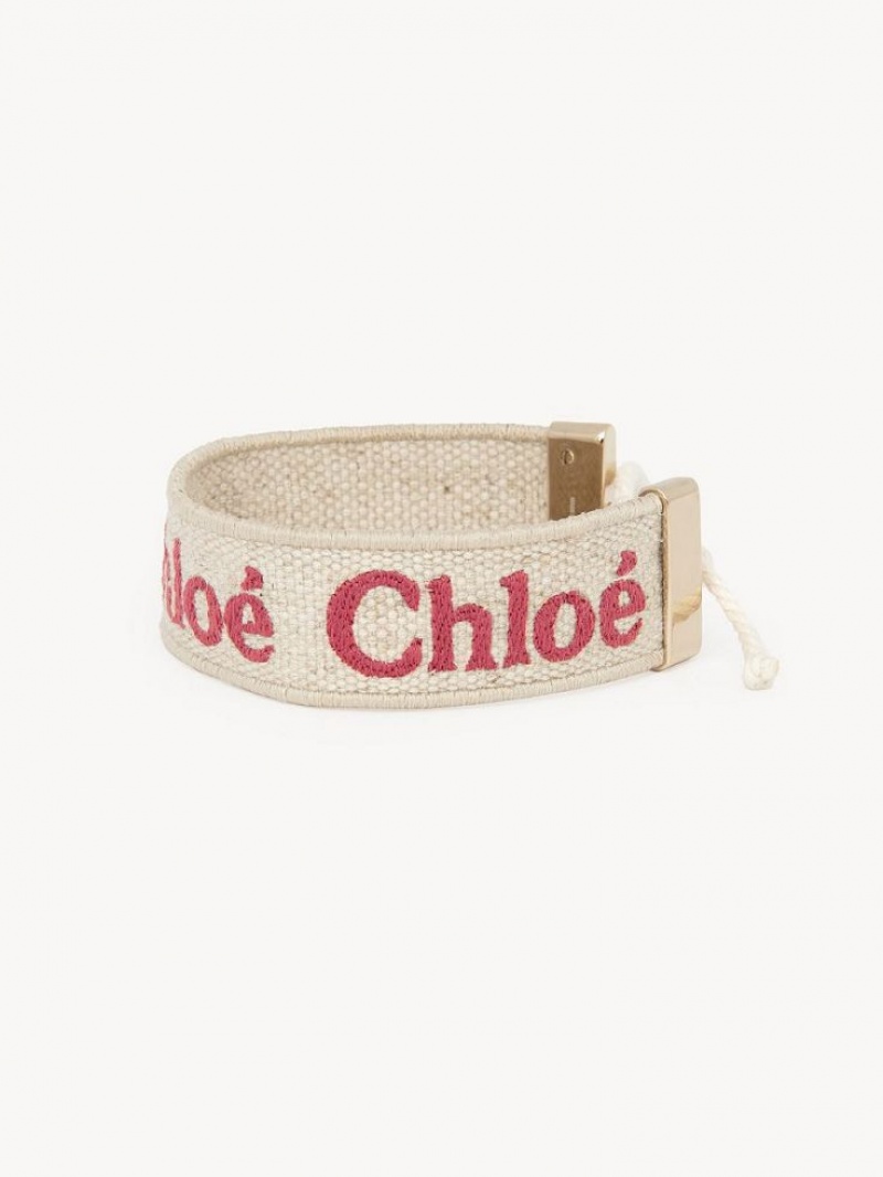 Bracelets Chloe Woody Beige Rose | CHE-SR14445