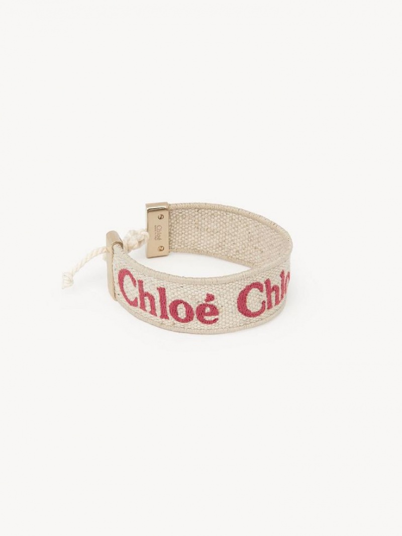 Bracelets Chloe Woody Beige Rose | CHE-SR14445