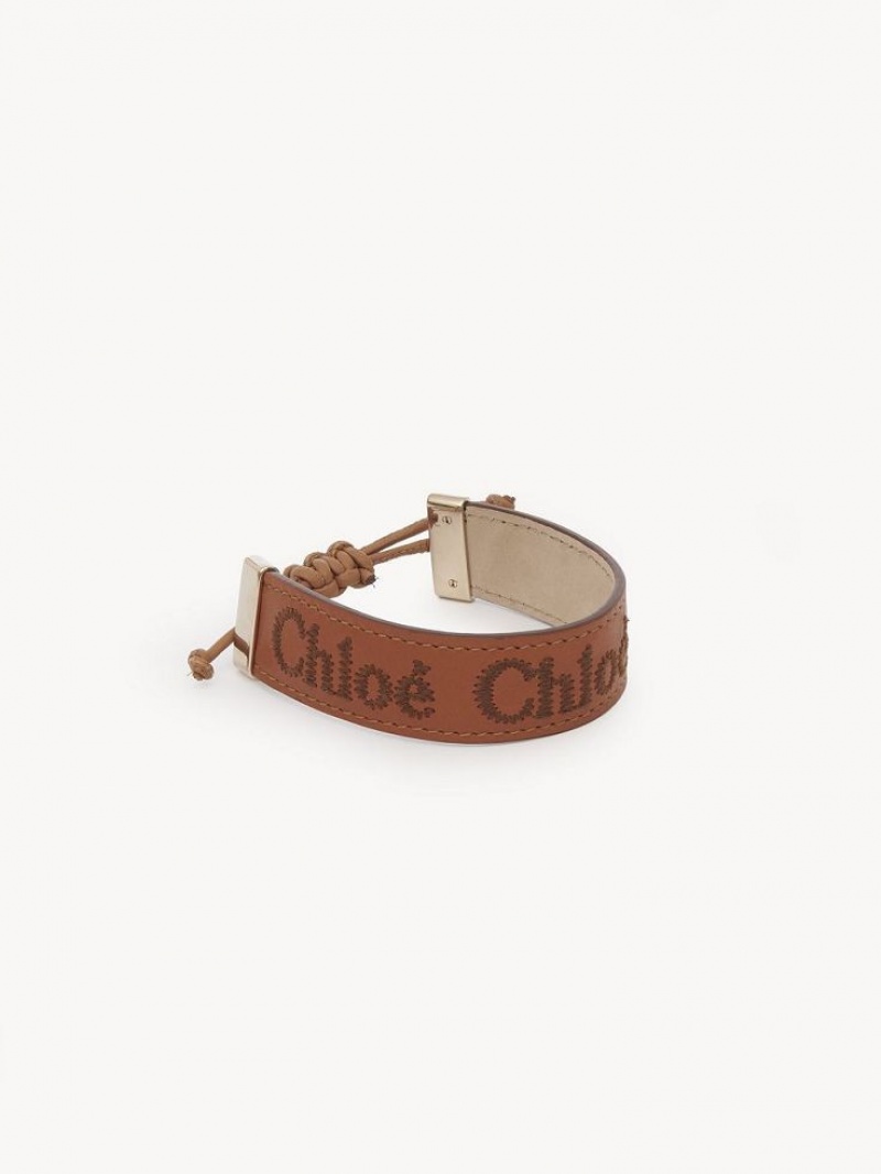 Bracelets Chloe Woody Marron | CHE-SR14439