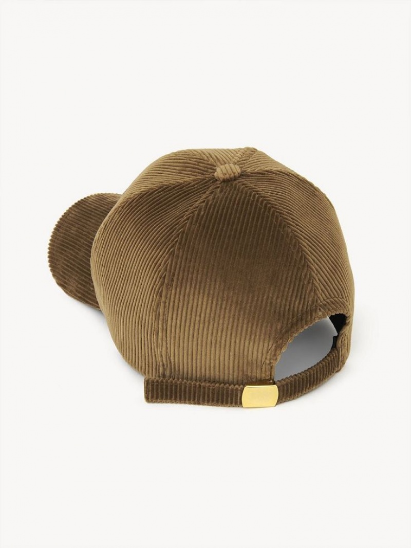 Casquettes Chloe Swing Vert Olive Marron | CHE-SR14469