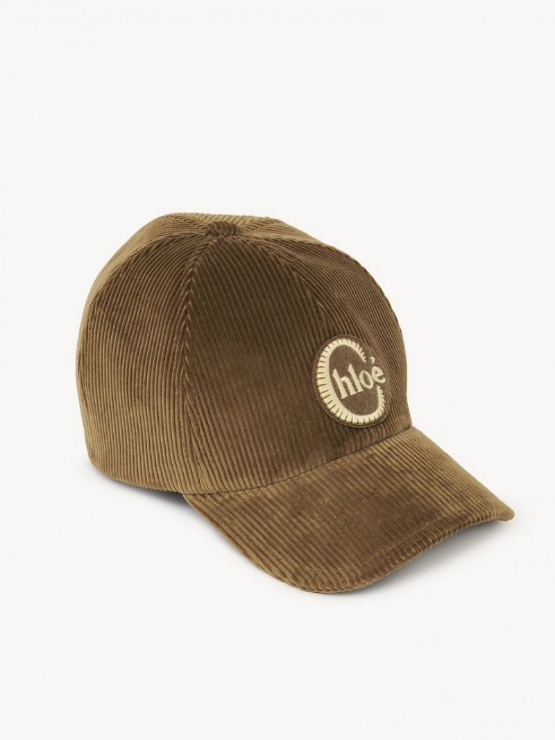 Casquettes Chloe Swing Vert Olive Marron | CHE-SR14469